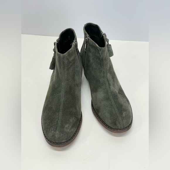 PROPET Hunter green suede double zip Rebel ankle boots size 8.5 - Picture 6 of 10